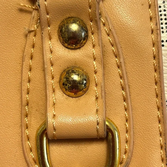 Michael Kors Beige and White Satchel - Picture 5 of 7